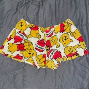 Fuzzy Winnie the Pooh sleep shorts!